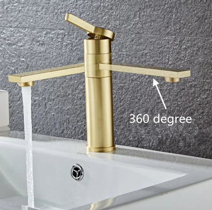 Baterie pentru lavoar, rotire 360 grade